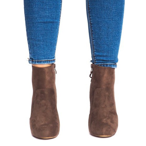 Botki Na Szpilce 88-48 Khaki zielone 1