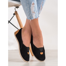 SHELOVET Czarne Slipony 1