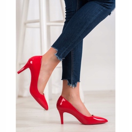 Gogo Czółenka Z Eko Skóry czerwone 1