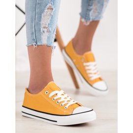 SHELOVET Żółte Trampki 2