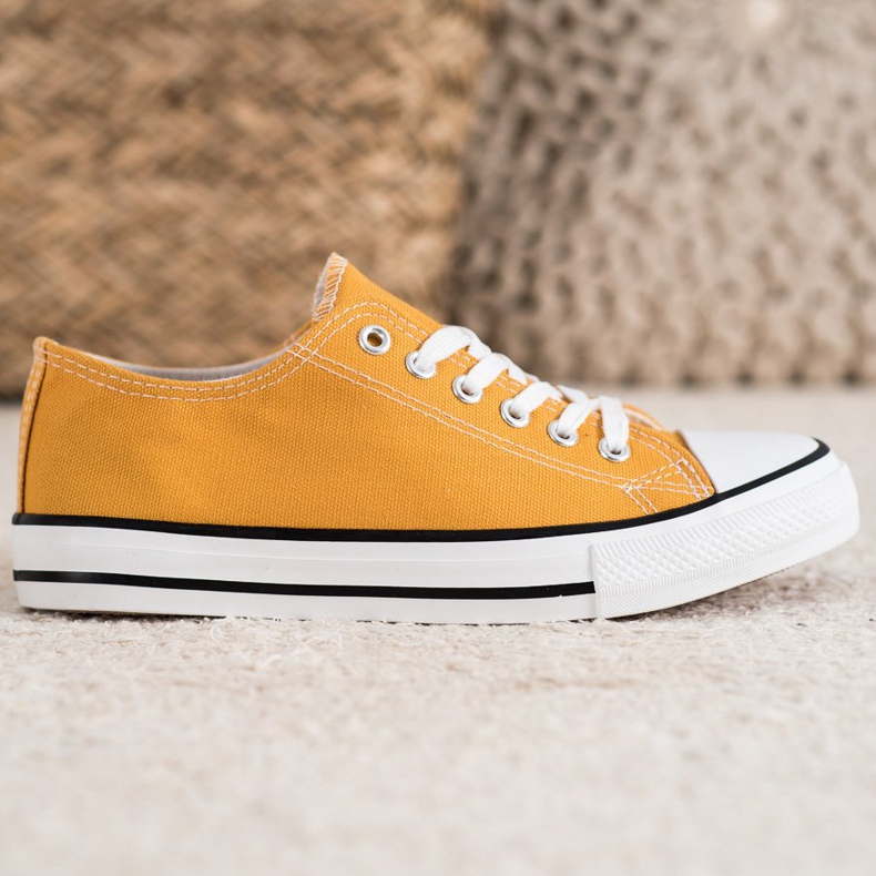 SHELOVET Żółte Trampki 1