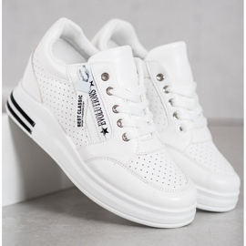 SHELOVET Białe Sneakersy Evolutions 1