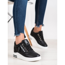 SHELOVET Czarne Sneakersy Evolutions 2