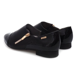 Klasyczne Półbuty Z Suwakiem 2060B Czarny czarne 1