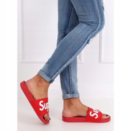 Klapki damskie czerwone CK110 Red 2