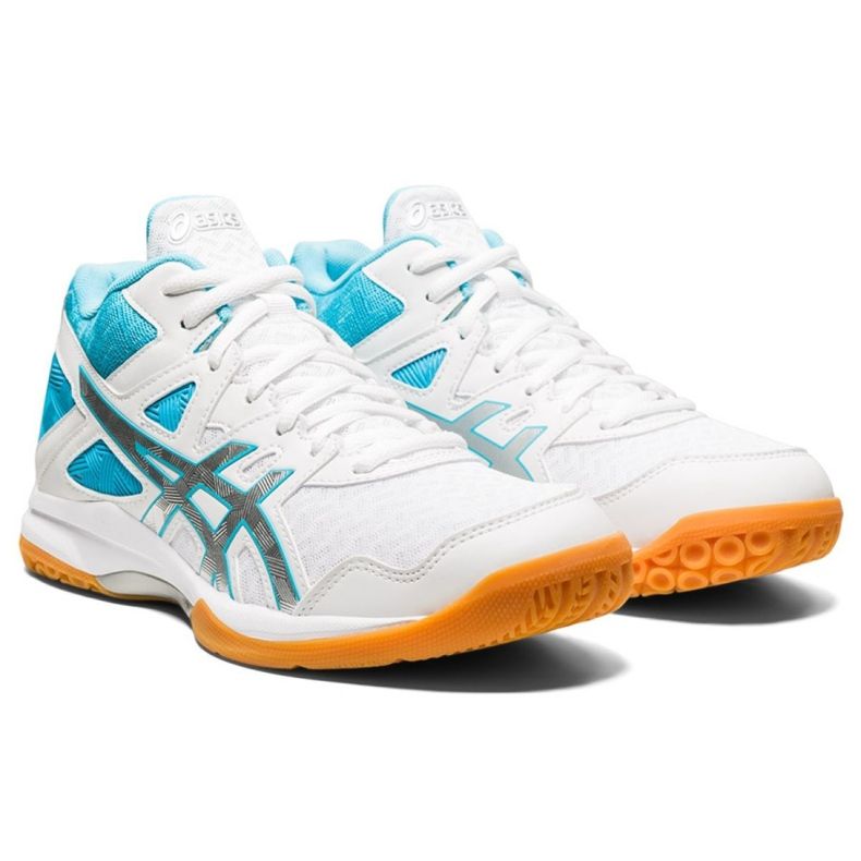 Buty do siatkówki Asics Gel Task Mt W 1072A037-102 wielokolorowe białe 2