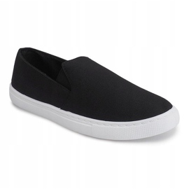 Wsuwane Trampki Tenisówki Slip On TL202 Czarny czarne 1