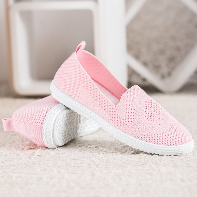 Via Giulia  Różowe Ażurowe Trampki 2