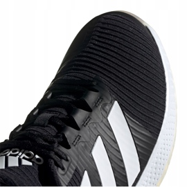 Buty halowe adidas ForceBounce M FU8392 szary/srebrny, biały, czarny czarne 4