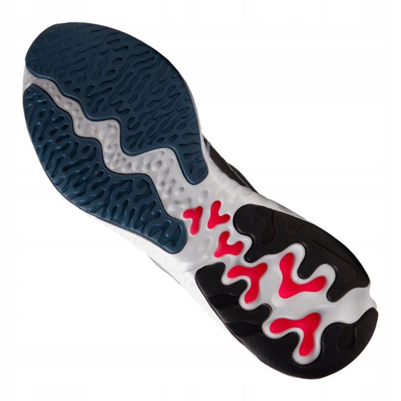Buty biegowe Nike Renew Run M CK6357-401 czerwone wielokolorowe niebieskie 2