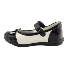 Balerinki buty dziecięce Ren But 1405 granatowe białe 2