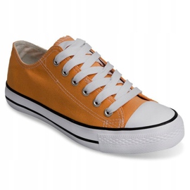 Wysokie Trampki Konwers 8223 Brzoskwiniowy żółte 1