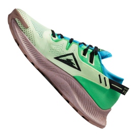 Buty biegowe Nike Pegasus Trail 2 M CK4305-700 czarne niebieskie wielokolorowe zielone 3