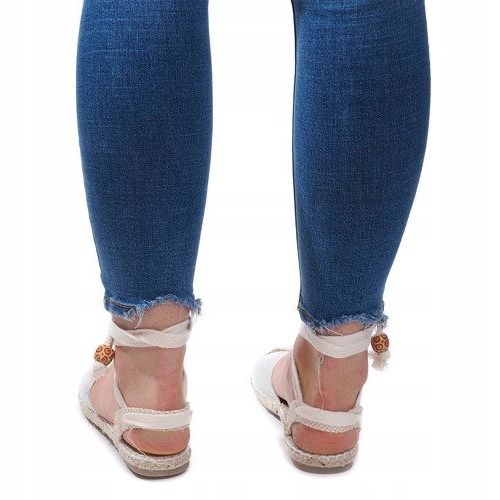 Sandały Espadryle Baletki Balerinki 30550 Srebrny szare 2