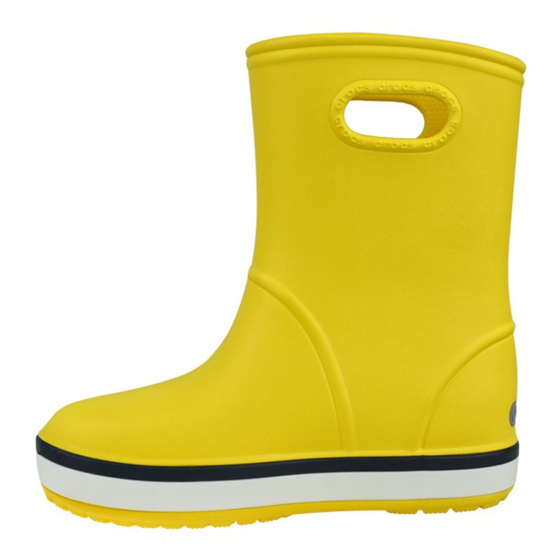 Kalosze Crocs Crocband Rain Boot Kids 205827-734 czerwone żółte 1