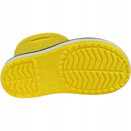 Kalosze Crocs Crocband Rain Boot Kids 205827-734 czerwone żółte 3
