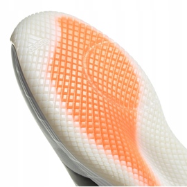 Buty halowe adidas Adizero FastCourt M FU8386 białe wielokolorowe 1