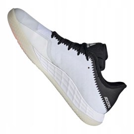 Buty halowe adidas Adizero FastCourt M FU8386 białe wielokolorowe 2