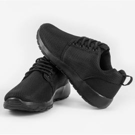 Czarne sportowe męskie obuwie MN15-B2 2