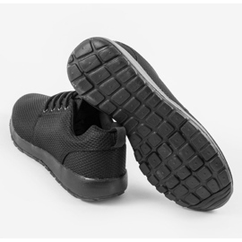 Czarne sportowe męskie obuwie MN15-B2 3