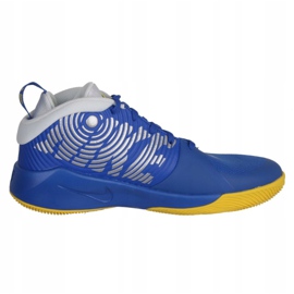 Buty do koszykówki Nike Team Hustle D 9 Jr AQ4224-404 niebieskie wielokolorowe 1