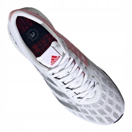 Buty biegowe adidas Adizero Boston 9 M FX8499 białe czerwone szare 3