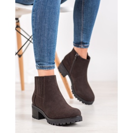 J. Star Klasyczne Brązowe Botki 1