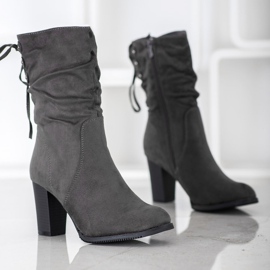 J. Star Wysokie Szare Botki 1