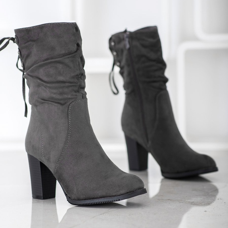 J. Star Wysokie Szare Botki 1