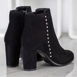 Evento Klasyczne Botki Ze Skóry czarne 2