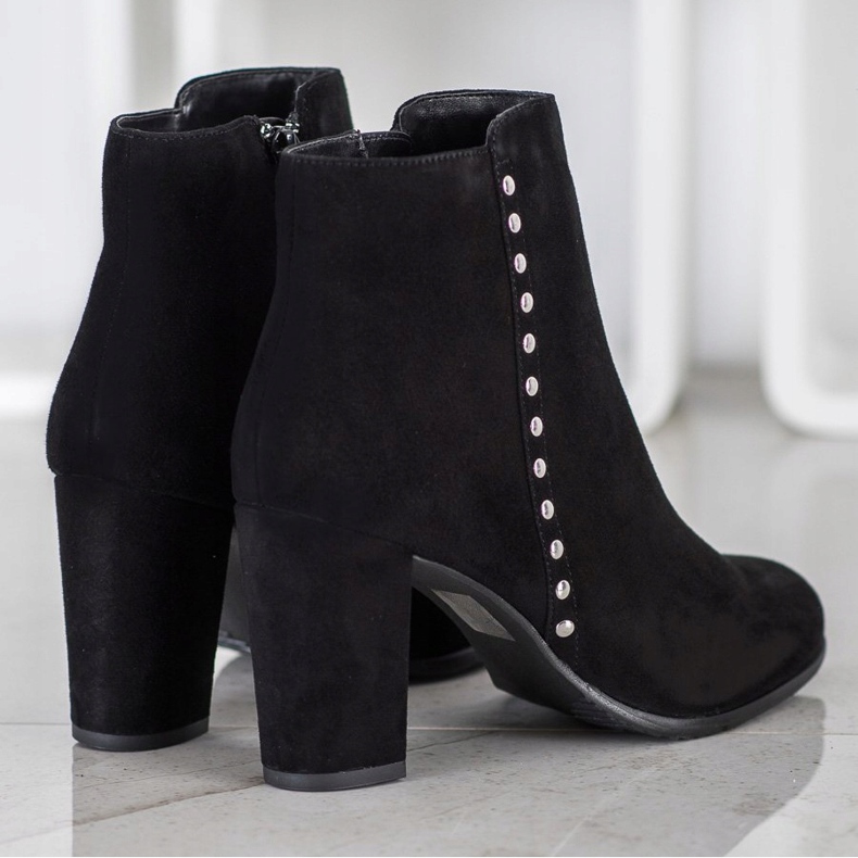 Evento Klasyczne Botki Ze Skóry czarne 2