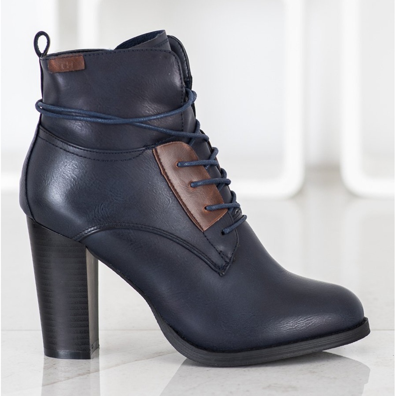 Evento Granatowe Botki Na Słupku niebieskie 2