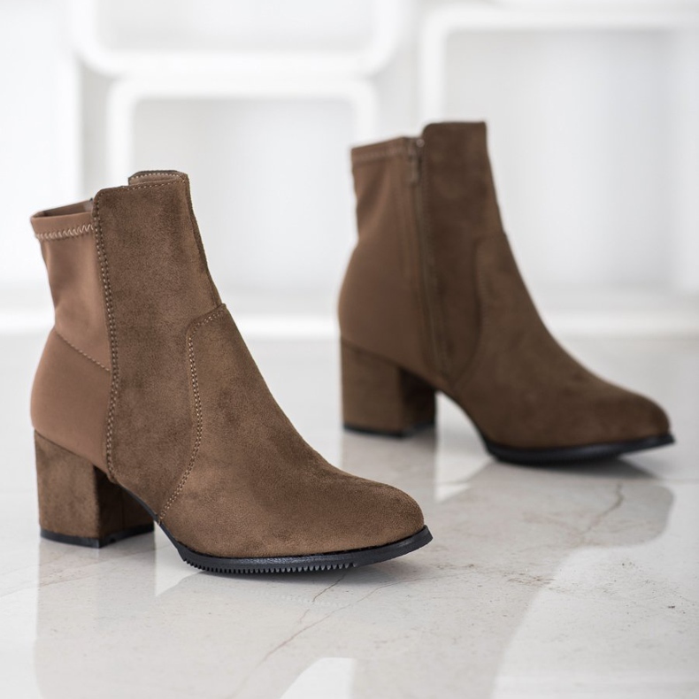 J. Star Brązowe Botki 1