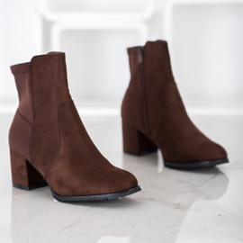 J. Star Ciemnobrązowe Botki 1