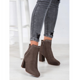 Evento Eleganckie Botki brązowe 1