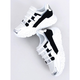 Buty sportowe damskie biało-czarne 2009 Black białe 3