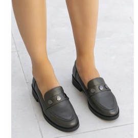 Brązowe półbuty damskie C18-6291 1