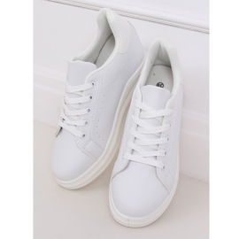 Trampki na ukrytym koturnie białe MY-0367 White 1