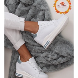Trampki na ukrytym koturnie białe MY-0367 WHITE/BLUE 1