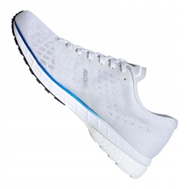 Buty biegowe adidas adizero Adios 5 M FV7334 białe niebieskie srebrny 4