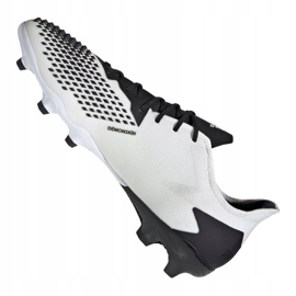Buty piłkarskie adidas Predator 20.2 Fg Low M FW9199 białe wielokolorowe 2