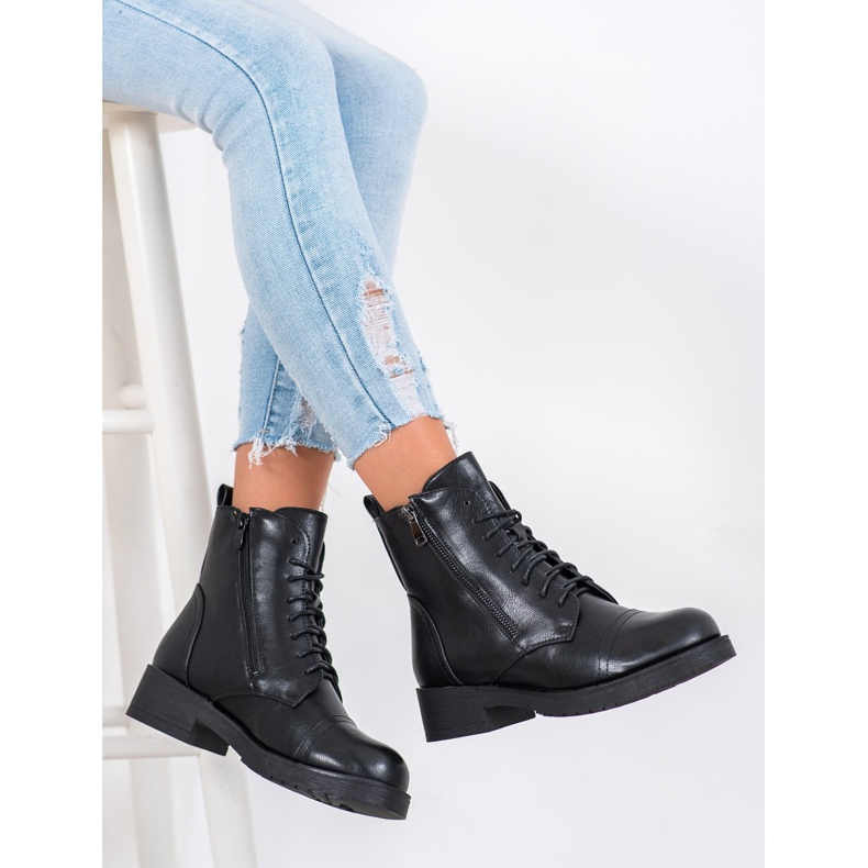 J. Star Ciepłe Workery czarne 1