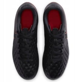 Buty piłkarskie Nike Tiempo Legend 8 Club FG/MG Jr AT5881 060 czarne wielokolorowe 1