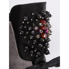 Botki sznurowane workery szare NC1062 Grey 2