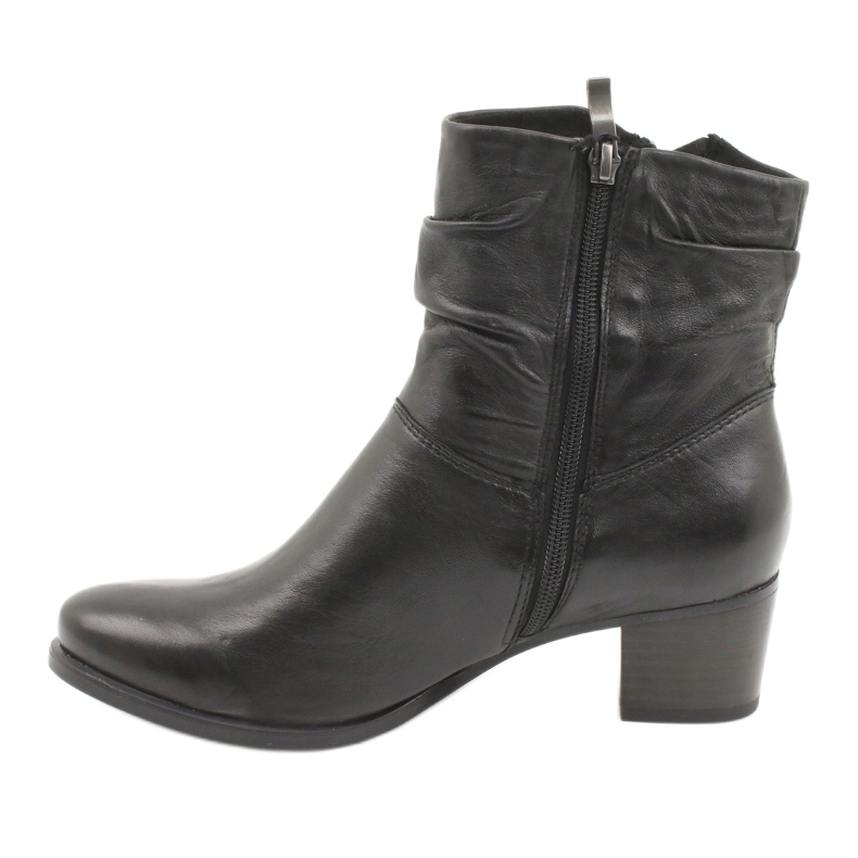 Caprice czarne botki na obcasie 25347 1