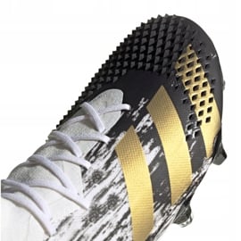 Buty piłkarskie adidas Predator 20.1 Fg M FW9186 białe czarny, biały, czarny, złoty 3