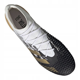 Buty piłkarskie adidas Predator 20.1 Fg M FW9186 białe czarny, biały, czarny, złoty 4