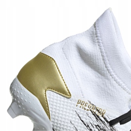 Buty piłkarskie adidas Predator 20.3 Fg M FW9196 białe czarny, biały, czarny, złoty 1