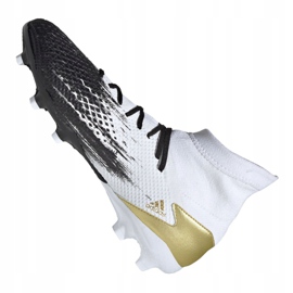 Buty piłkarskie adidas Predator 20.3 Fg M FW9196 białe czarny, biały, czarny, złoty 5