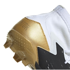 Buty piłkarskie adidas Predator 20.1 Fg Jr FW9208 białe czarny, biały, czarny, złoty 2